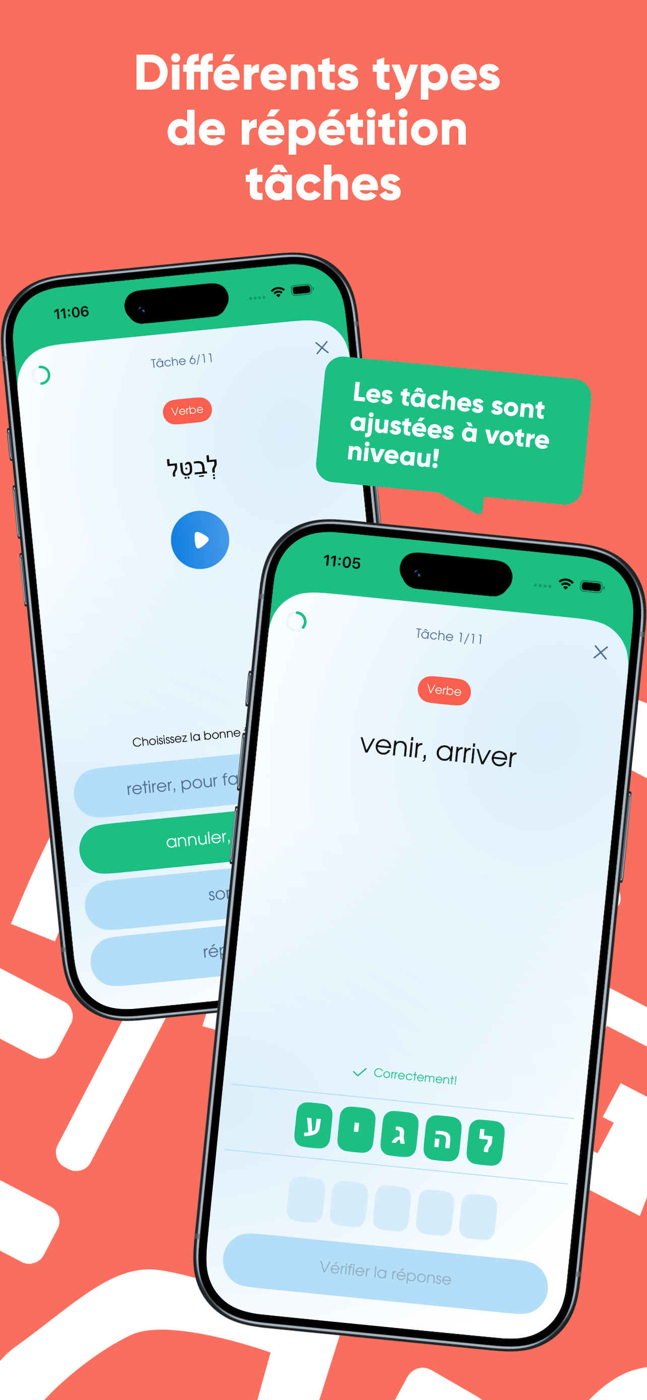 Types d'exercices de révision